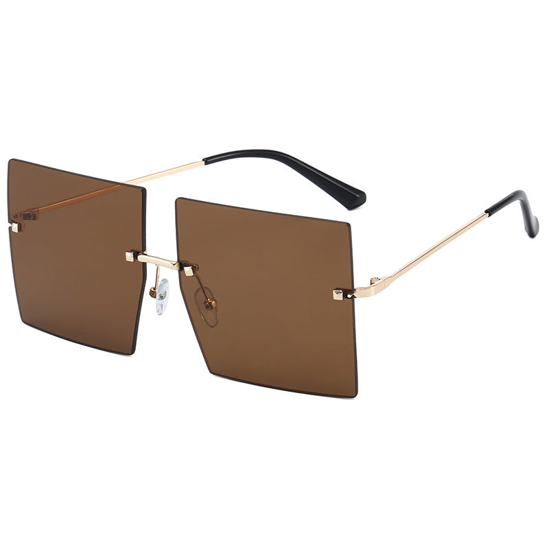 Women’s modern geometric sunglasses with filigree metal frame Stornfield