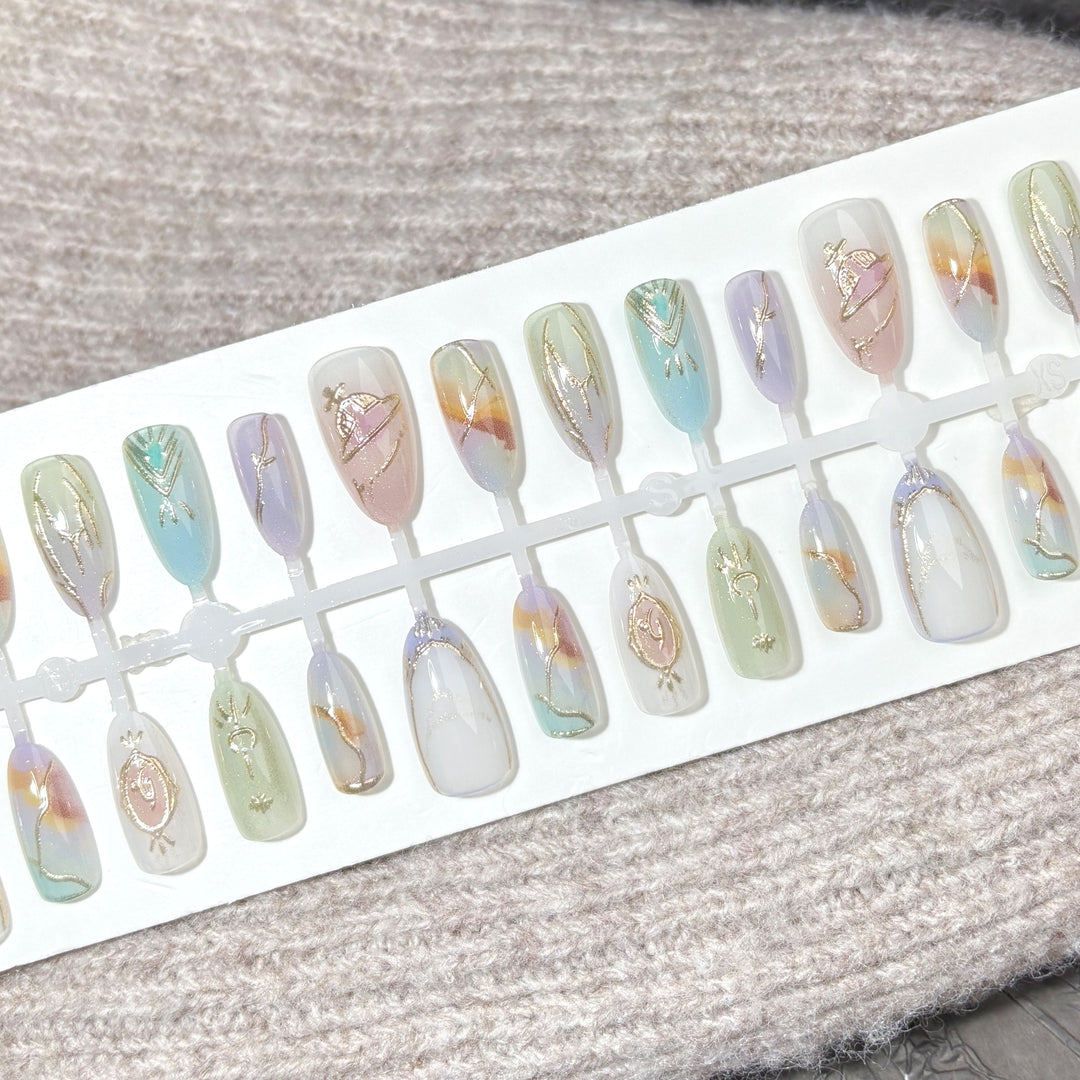 Decorative Press-On Nail Art Set 1790745304