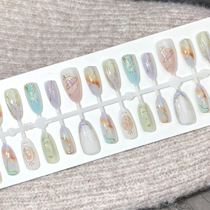 Decorative Press-On Nail Art Set 1790745304