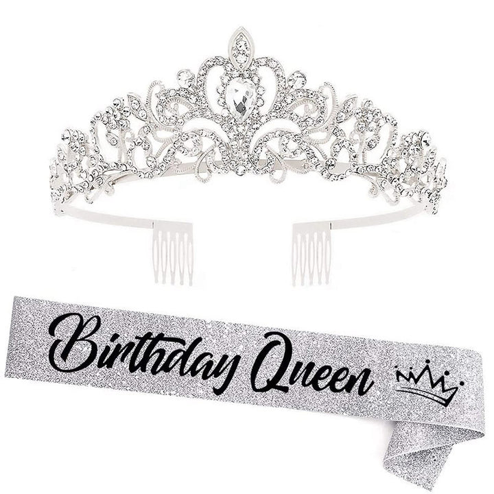 Women's festive birthday sash with glitter Stornfield