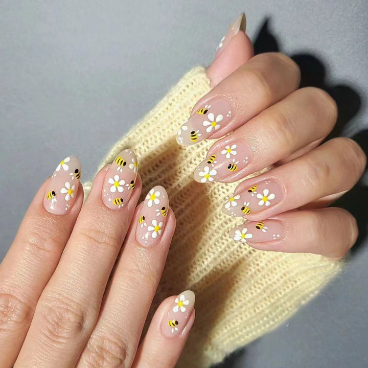 Artistic Floral and Bee Nail Art Kit