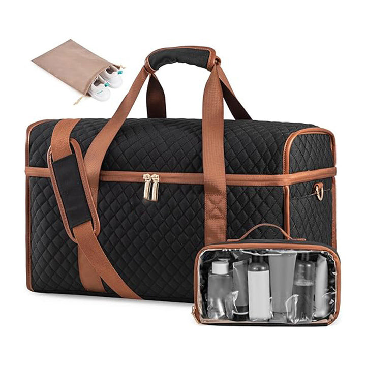 Elegant cosmetic storage bag with removable organizer Stornfield