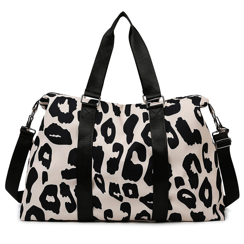 Sporty travel bag with trendy zebra pattern Stornfield