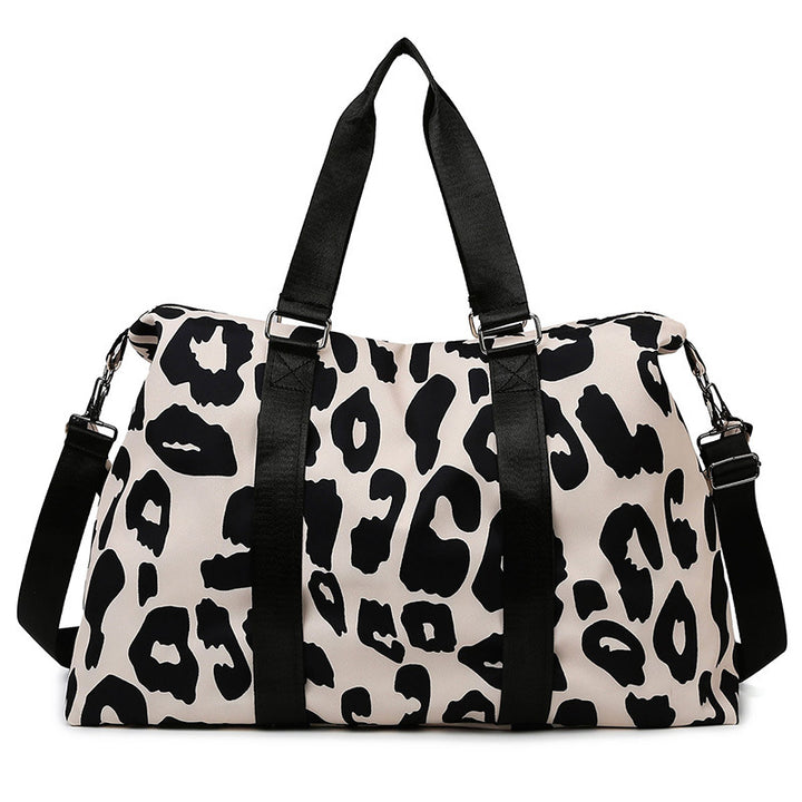 Sporty travel bag with trendy zebra pattern Stornfield