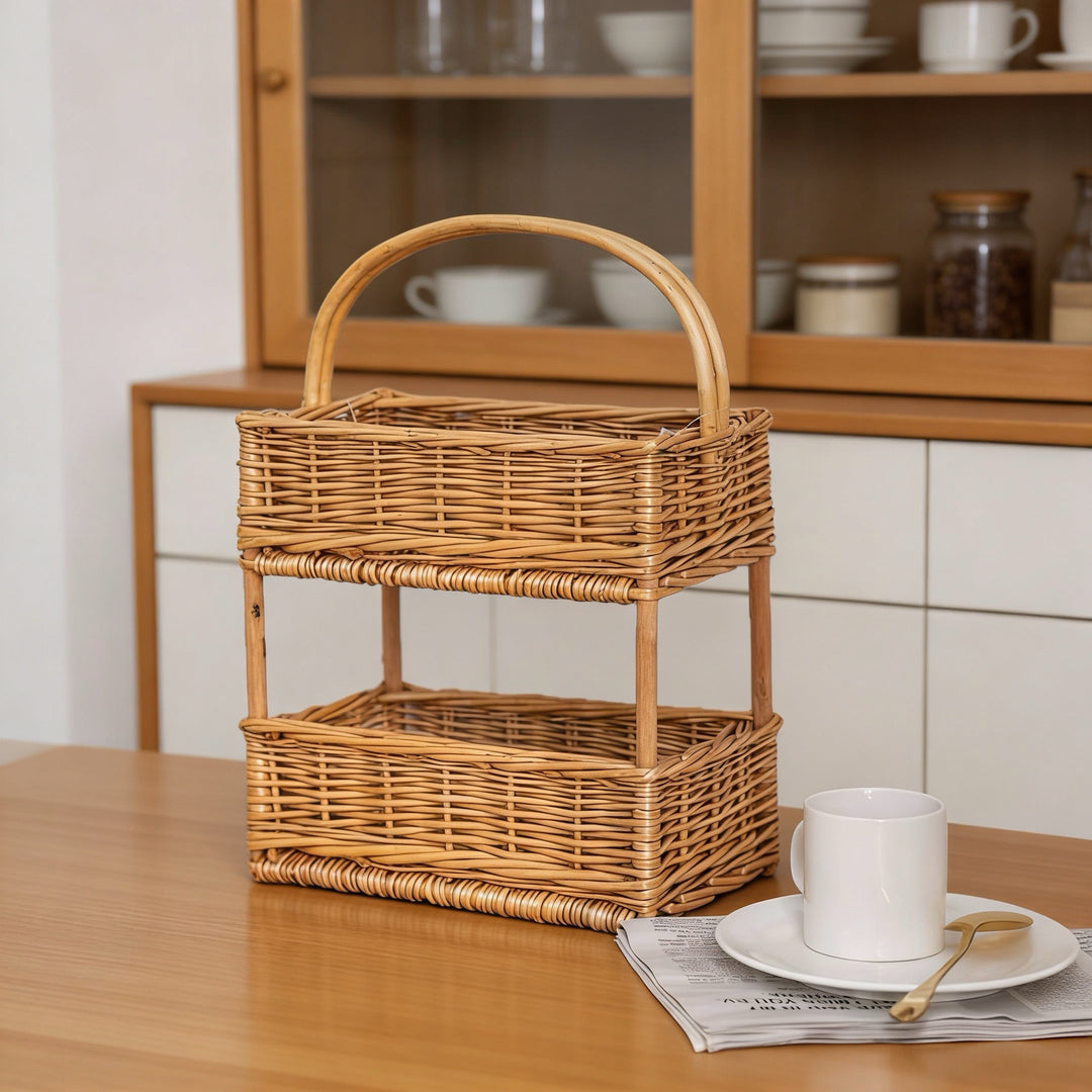 Wooden Multi-Tier Storage Organizer Stornfield