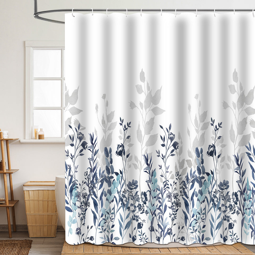 Floral Patterned Bathroom Shower Curtain Stornfield