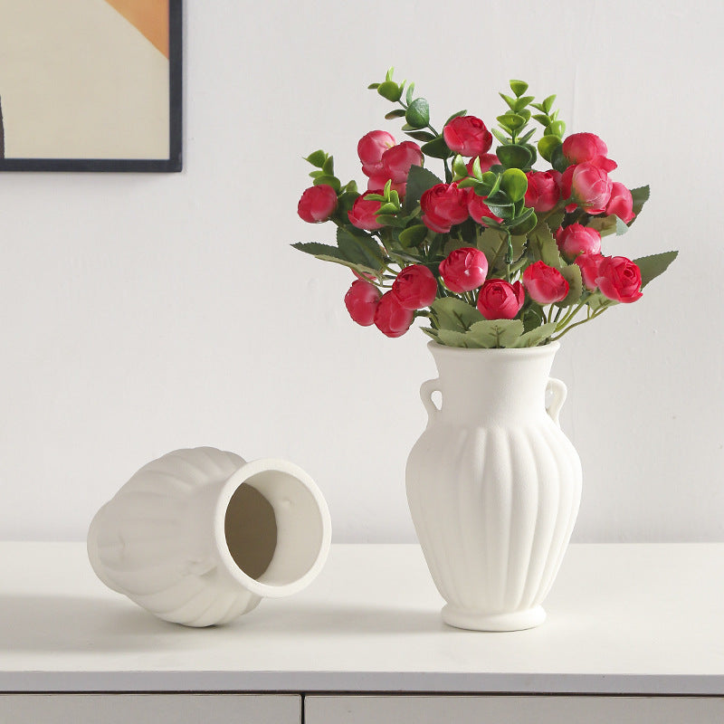 Elegant Textured Ceramic Decorative Vase Stornfeild