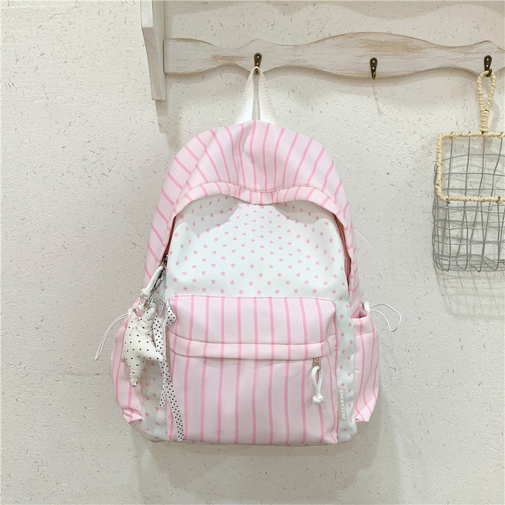 Charming Striped Patterned Backpack Stornfield