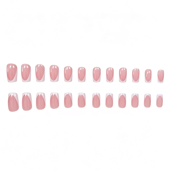 Classic French Tip Press-On Nail Set Stornfield