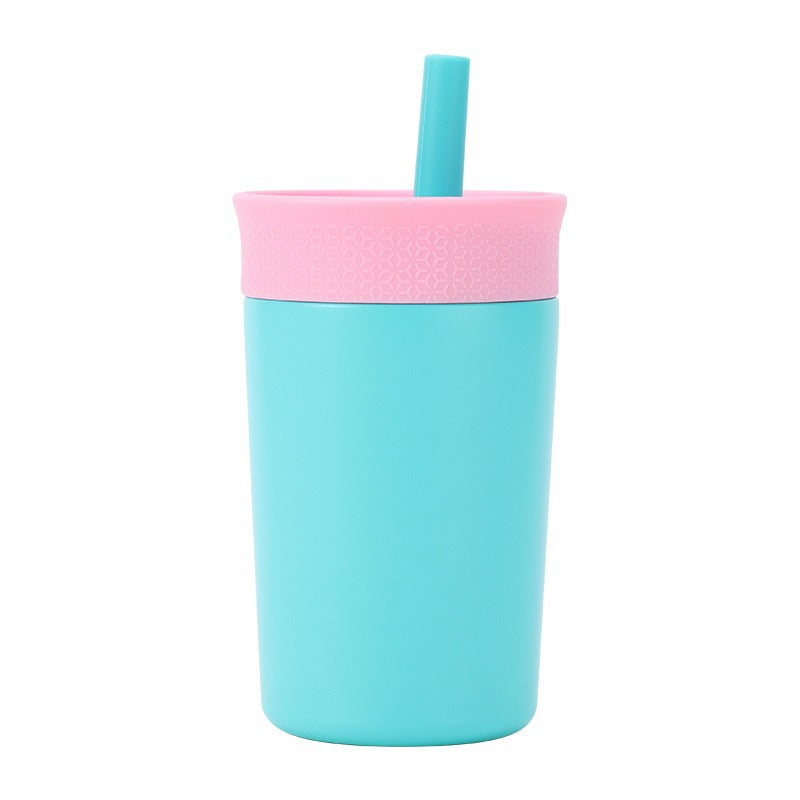 Women's practical insulated cup with integrated straw Stornfield