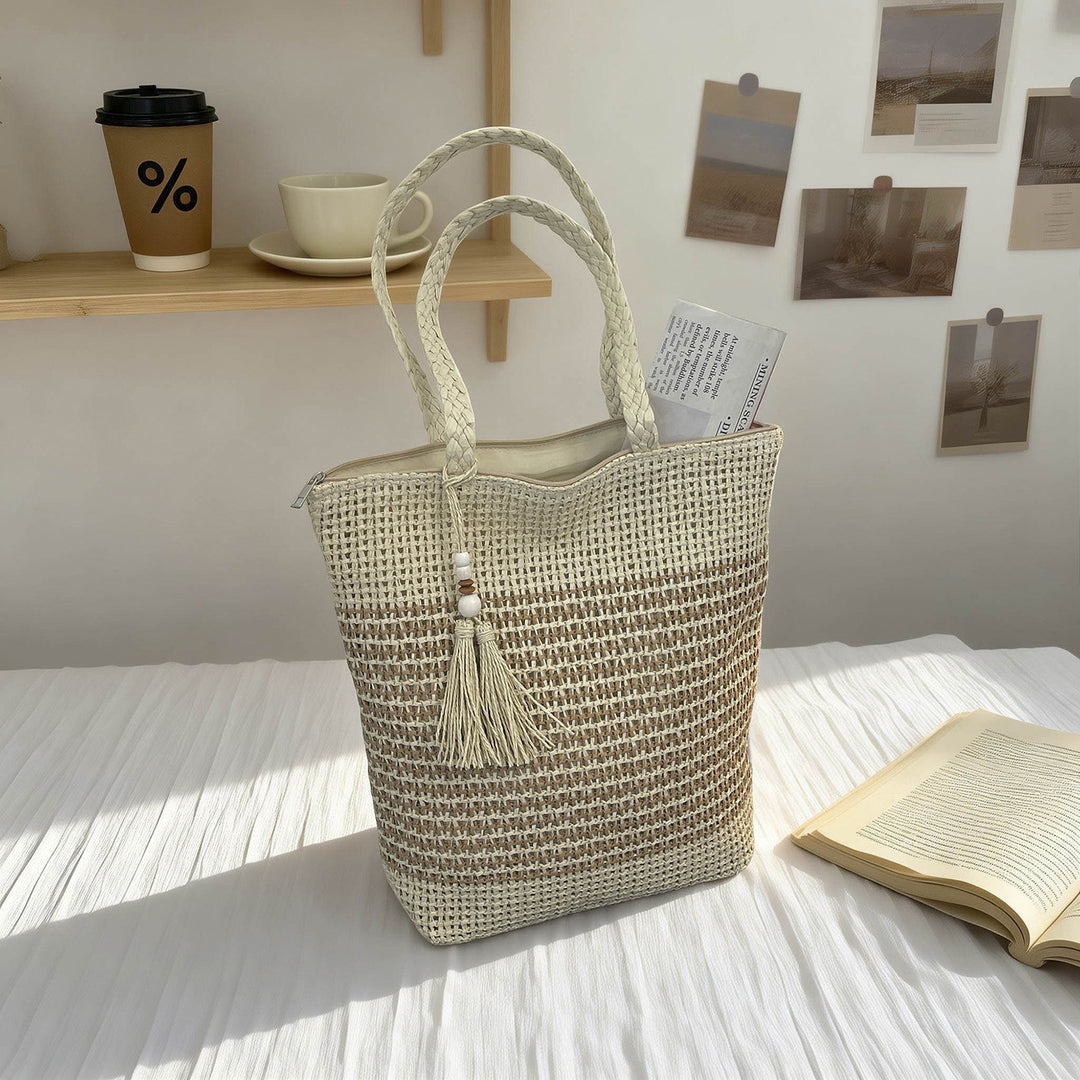 Elegant Woven Beach Bag Stornfield