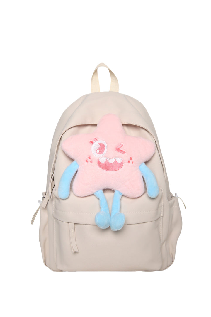 Plush backpack with playful star motif Stornfield