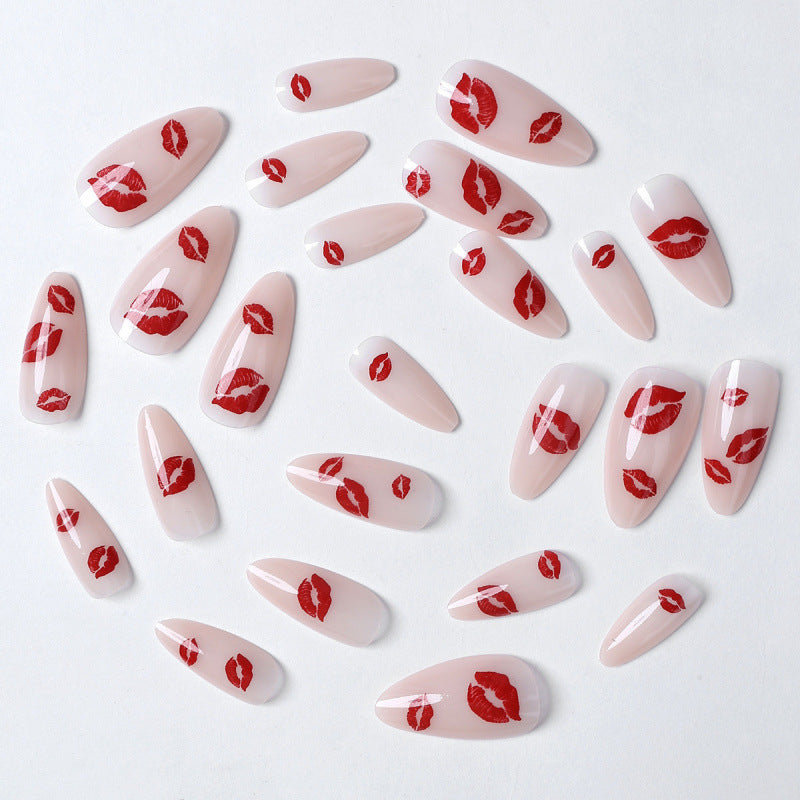 Artistic Kiss-Print Press-On Nail Set