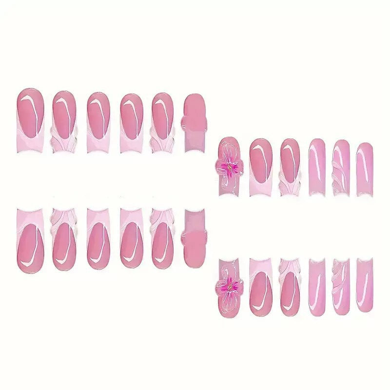 Floral Art Press-On Nail Set Stornfield