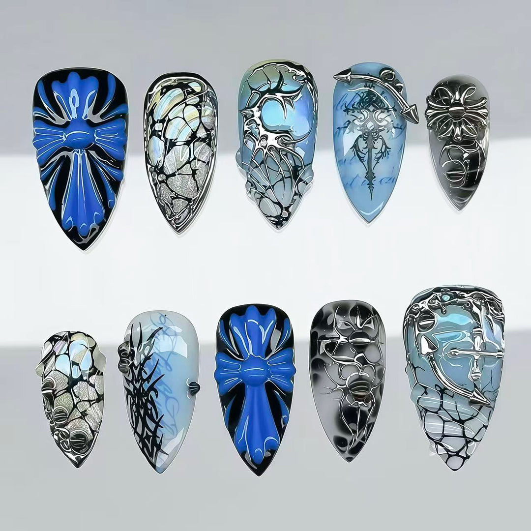 Artistic Gel Press-On Nail Set