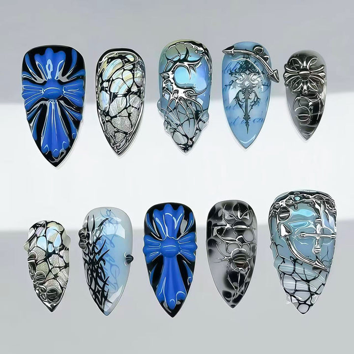 Artistic Gel Press-On Nail Set