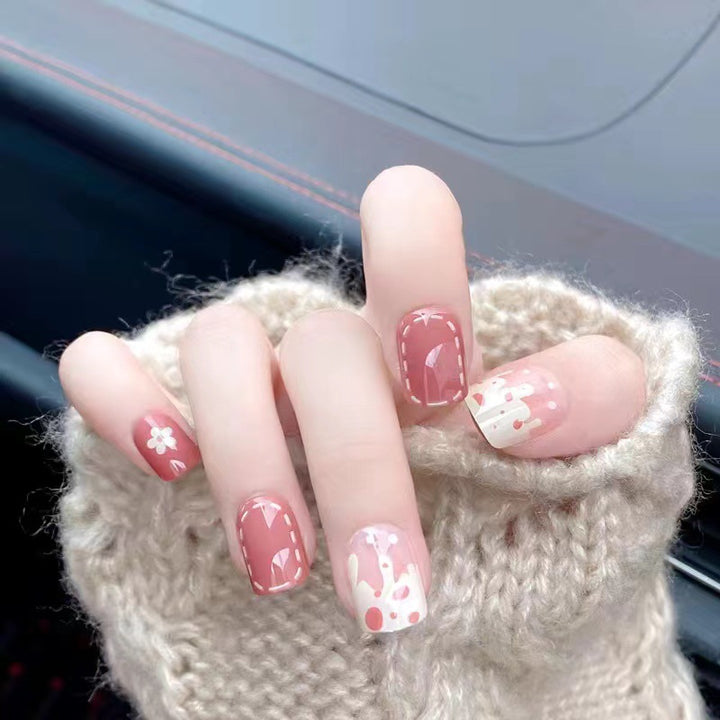 Artistic nail decoration in floral design Stornfield