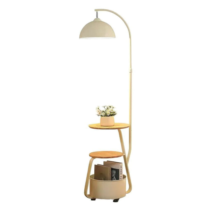 Modern Floor Lamp with Shelves