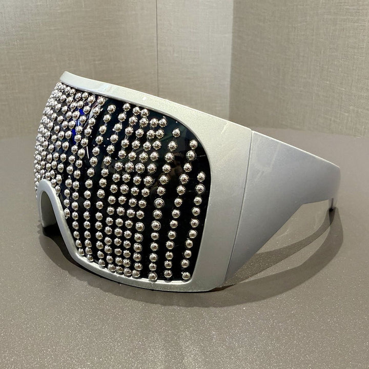 Ladies fashionable ski goggles with rhinestone-encrusted frame Stornfield