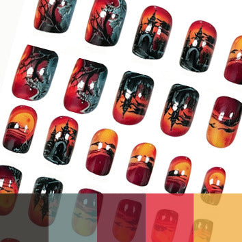 Artistic Halloween-Themed Nail Art Enhancements Stornfield 1789915591