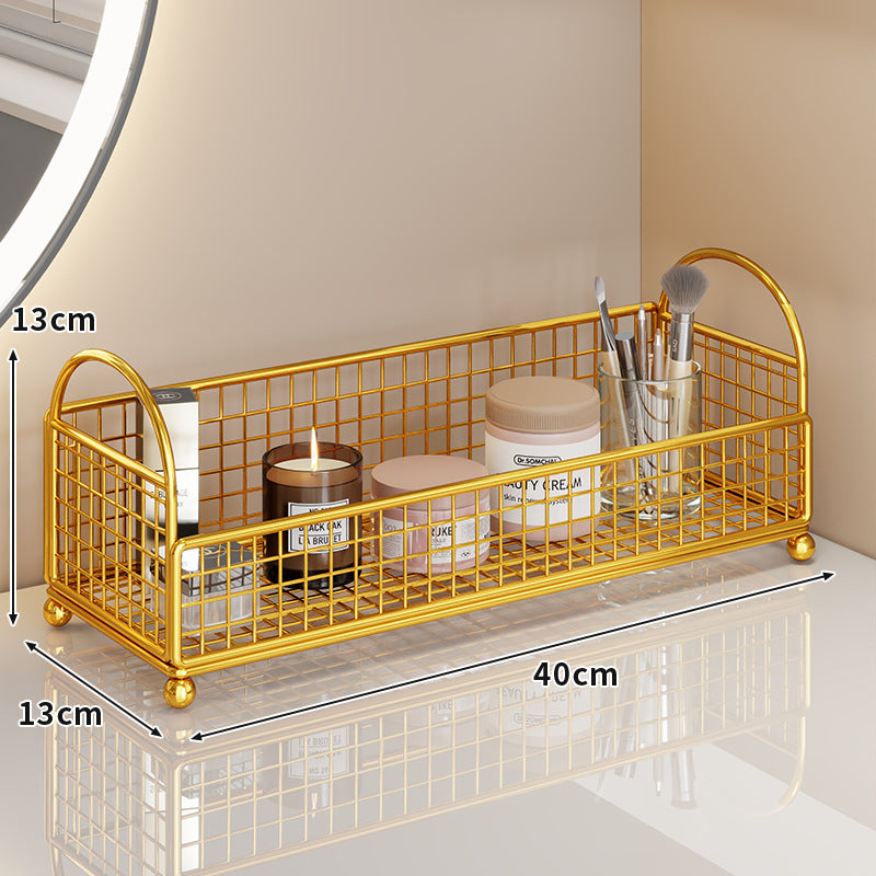 Three Tier Corner Mesh Metal Bathroom Shelf Organizer
