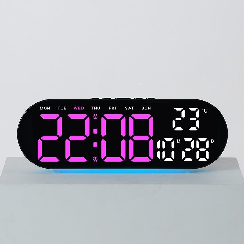 Digital alarm clock with multifunctional LED display and integrated thermometer function Stornfield