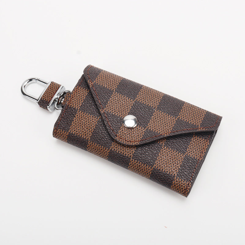 Checkered Pattern Keychain Wallet Stornfield
