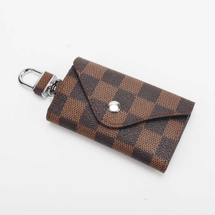 Checkered Pattern Keychain Wallet Stornfield