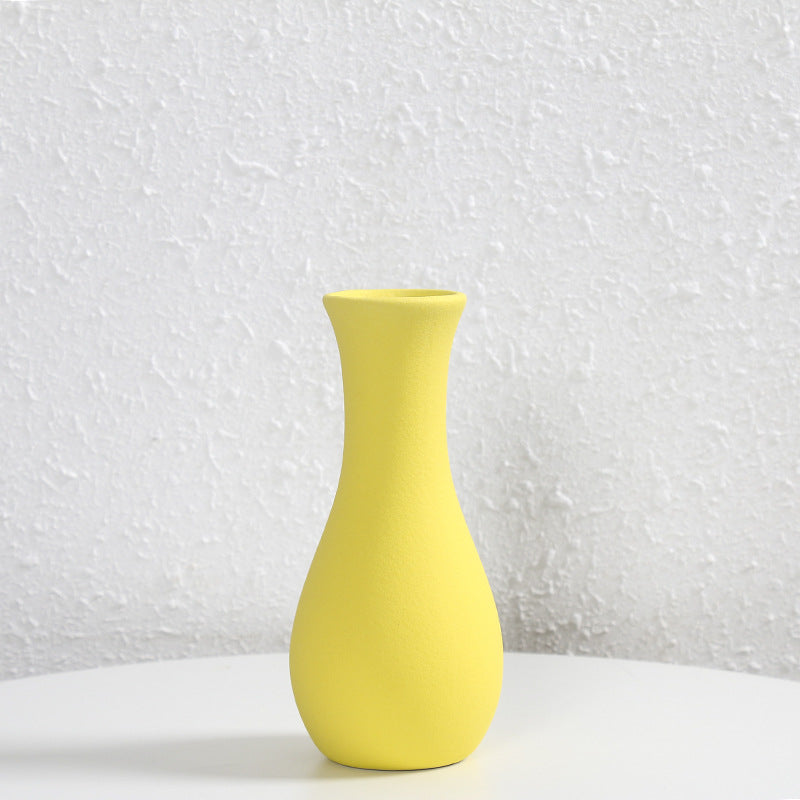 Contemporary Matte Ceramic Flower Vase Stornfeild