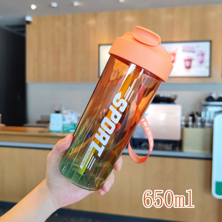 Women's sports water bottle with practical straw and carry function Stornfield
