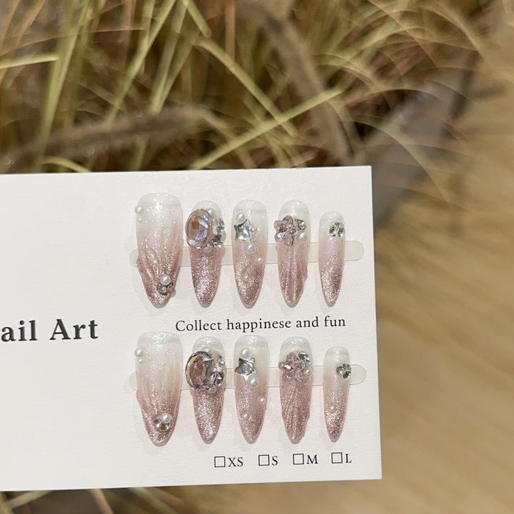 Gleaming Stiletto Nail Art Set