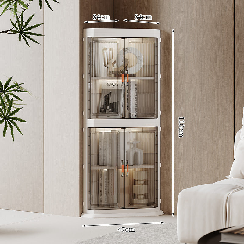 Corner Display Storage Cabinet Stornfield