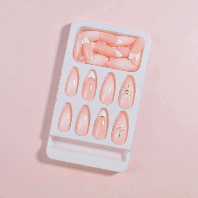 Premium Press-On Nail Set with Decorative Accents Stornfield