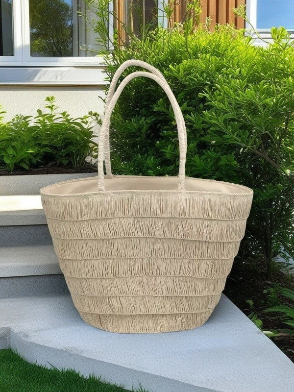 Beach basket with classic sun protection Stornfield