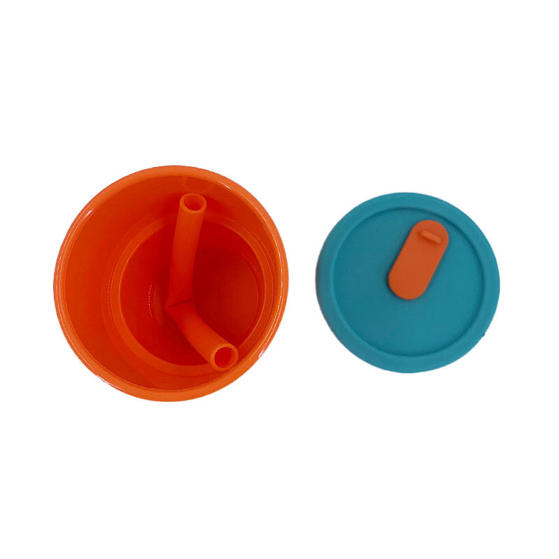 Unisex reusable silicone cup with lid and straw Stornfield