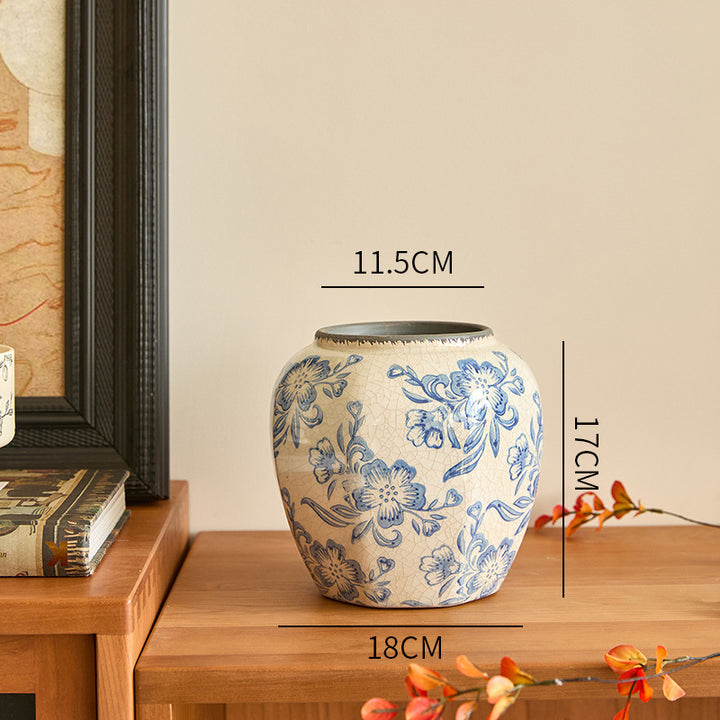 Blue & White Ceramic Vase
