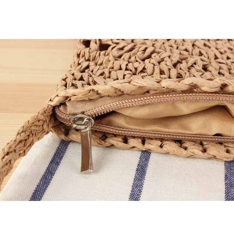Handmade shoulder bag with elegant pattern mix Stornfield