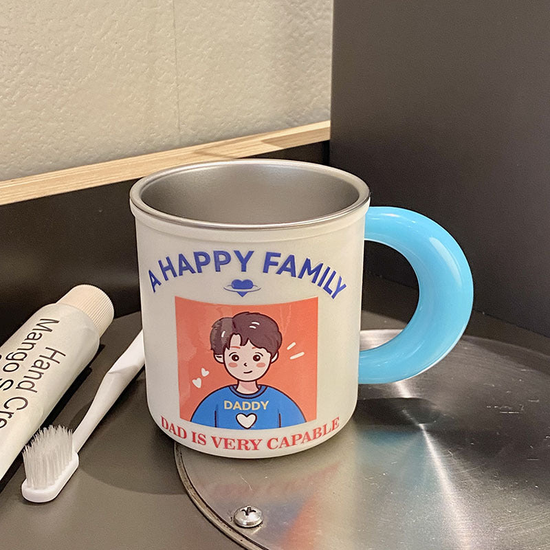 Ceramic mug with playful family motif Stornfield