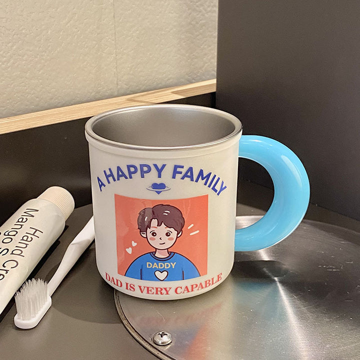 Ceramic mug with playful family motif Stornfield