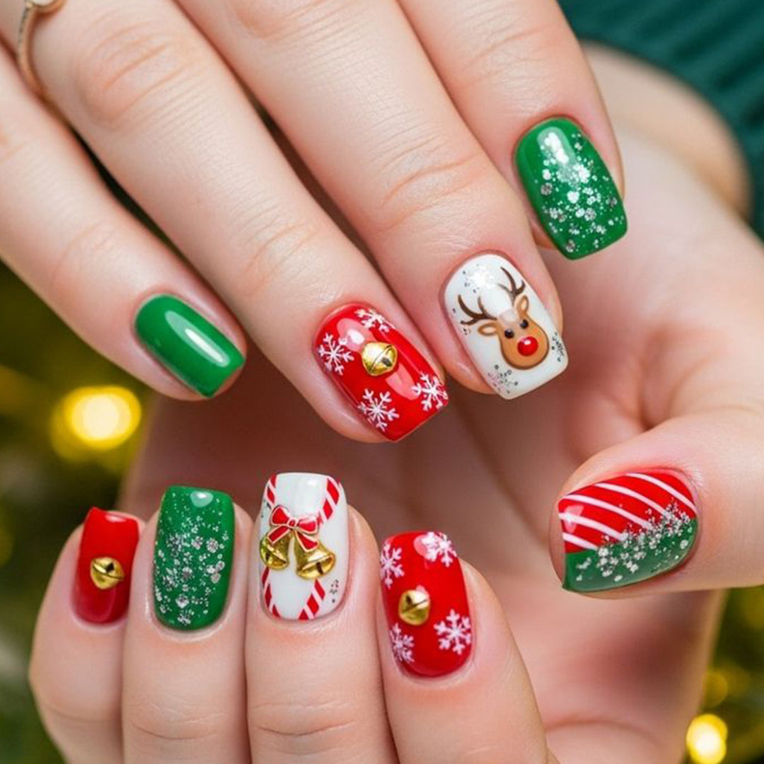 Festive Holiday Nail Art Set Stornfield