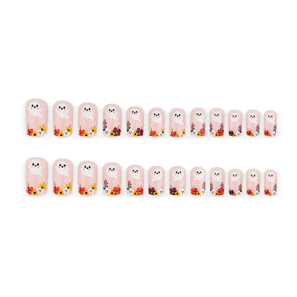Artificial nails with playful spirit design Stornfield