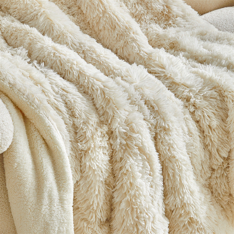 Women Luxury and Soft Faux Fur Blanket Stornfield