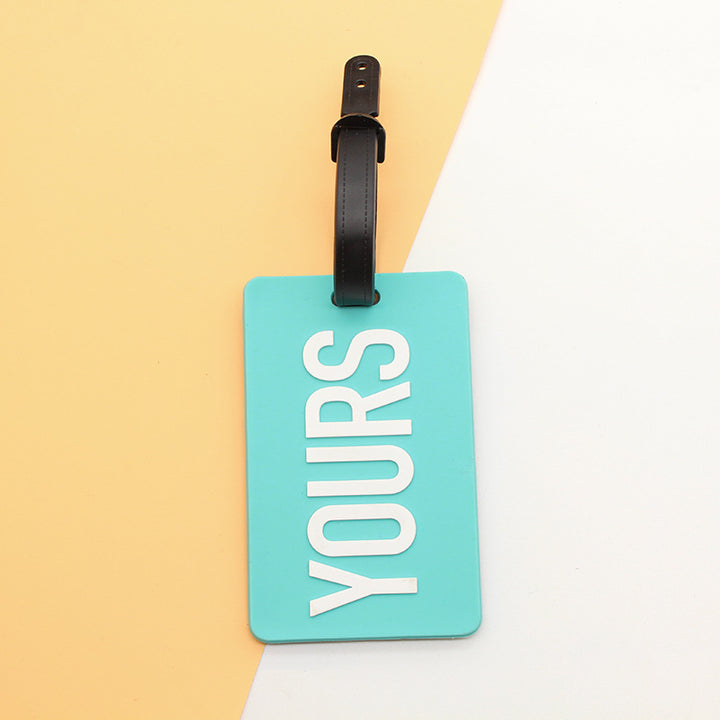 Unisex Luggage Tag with Smart Safety Message Bowlift