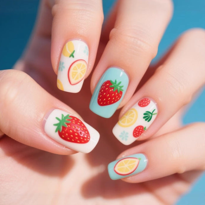 Artistic Fruit-Themed Nail Art Stornfield