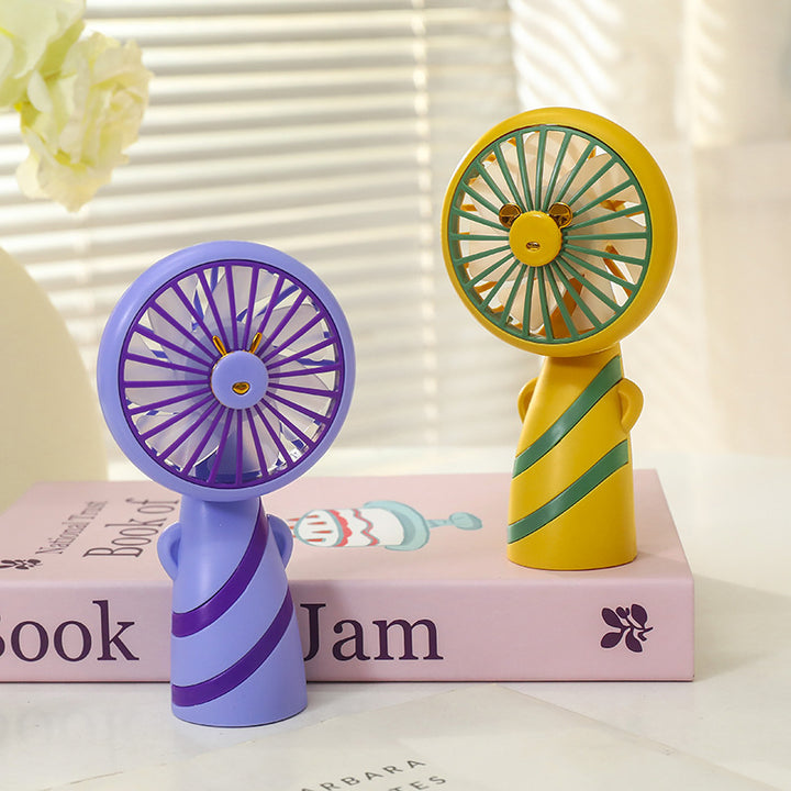 Women portable USB hand fan with cute design Stornfield