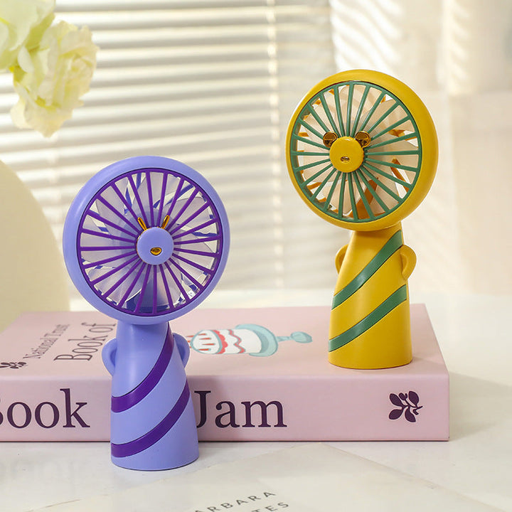 Women's Portable Mini Handheld Fan with USB Charging Function and Ergonomic Design Stornfield