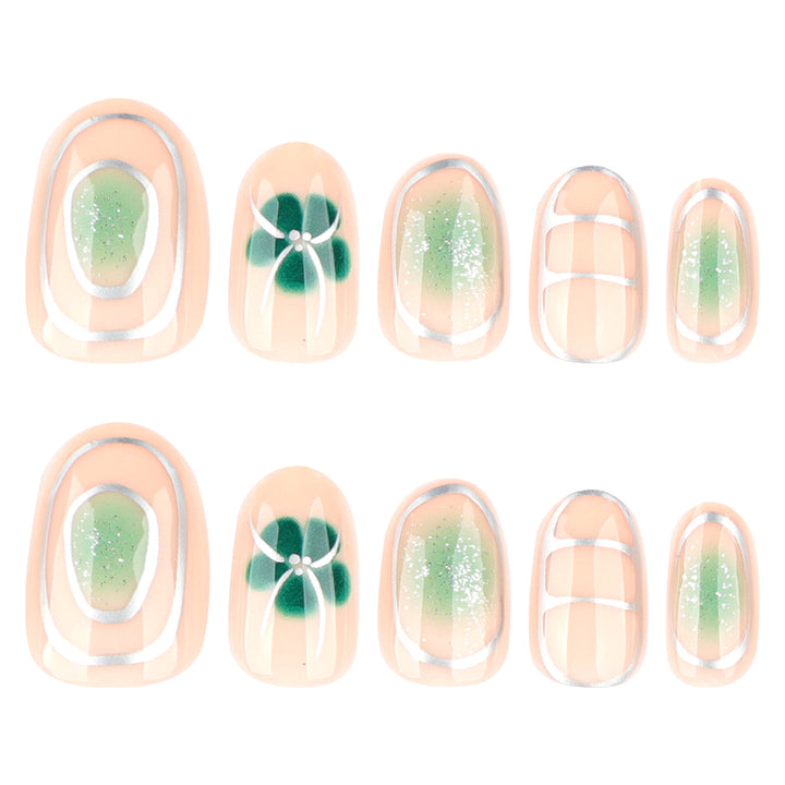 Elegant Nail Art with Floral Design Stornfield