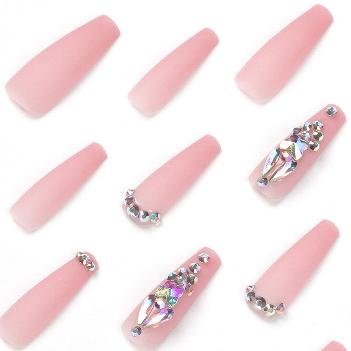 Artificial nails with rhinestone embellishments Stornfield