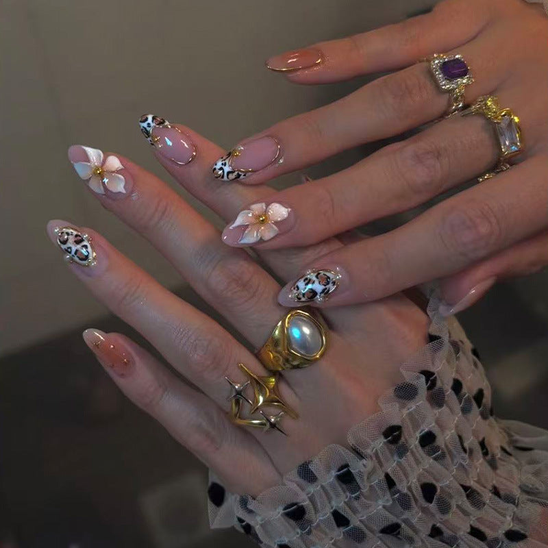 Artistic Floral and Animal Print Nail Art Extensions Stornfield