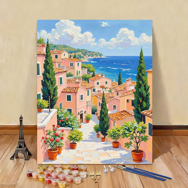 DIY Scenic Coastal Paint by Numbers Kit Stornfield